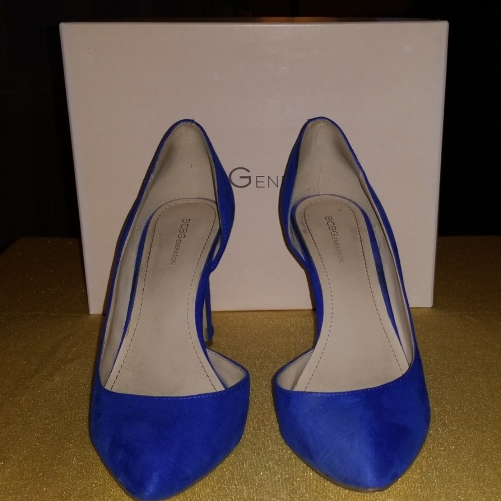 Blue suede shoes!